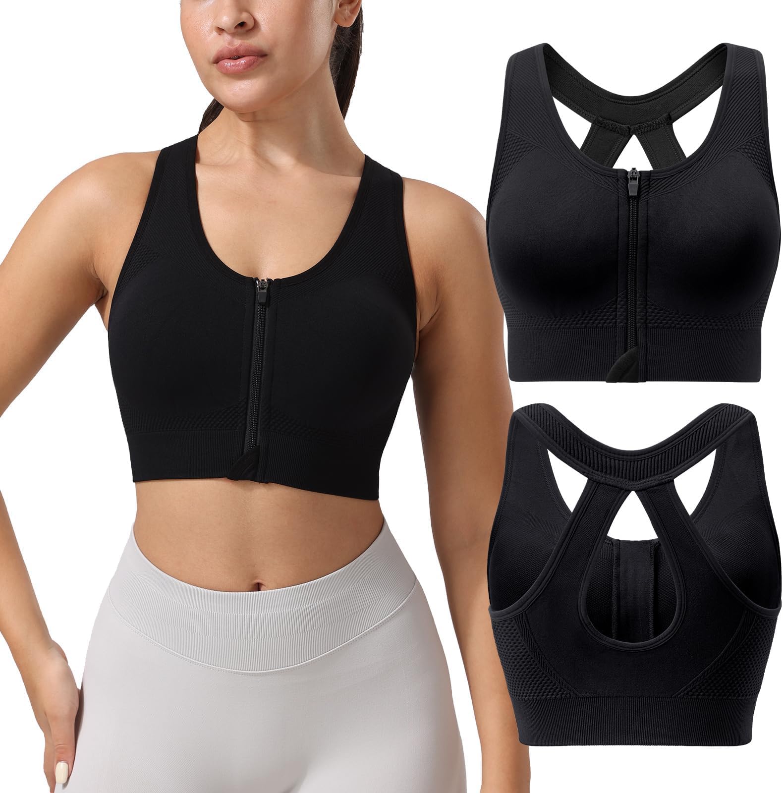 Front Closure Seamless Support Women Everyday Sports Bras