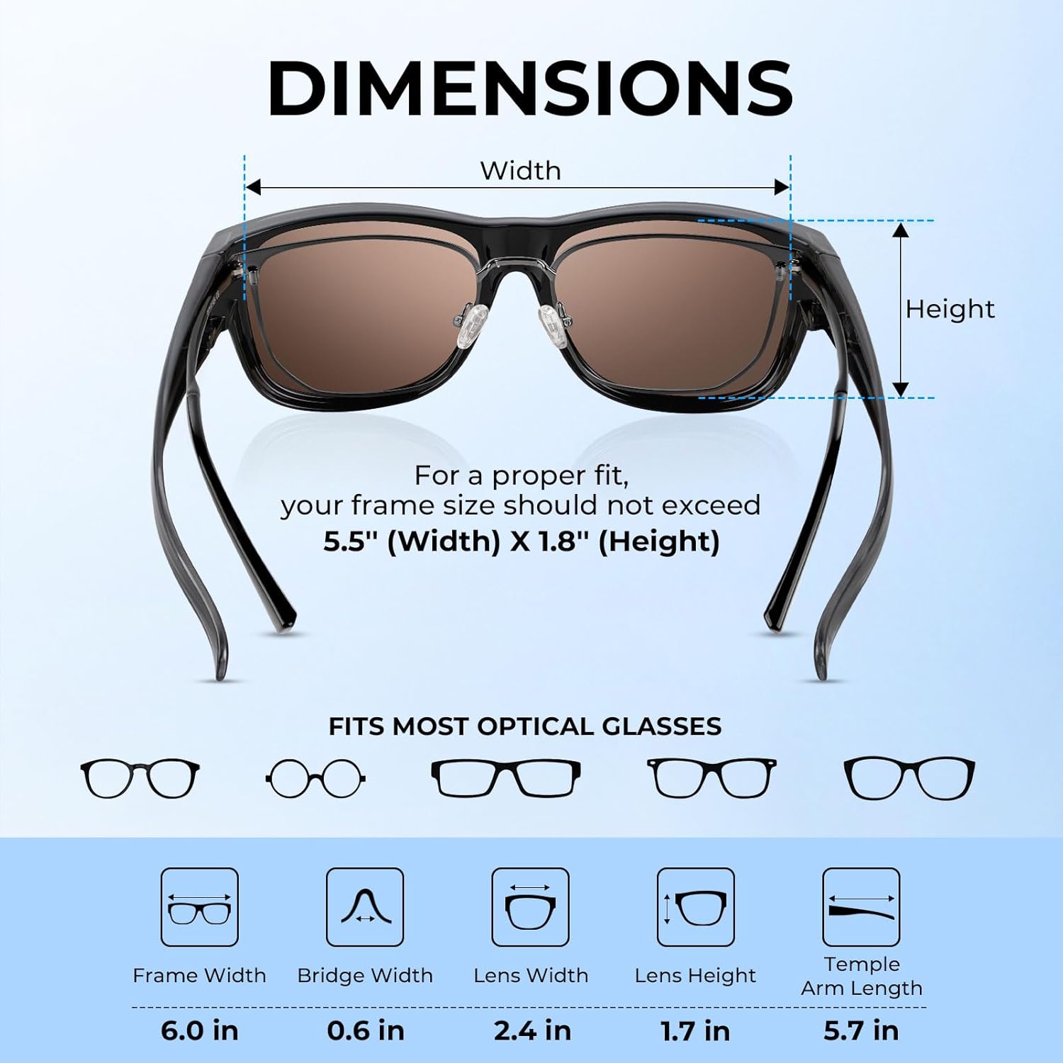 KastKing Chariton Fit-Over Polarized Wrap Around Over Sunglasses for Men and Women, Ideal for Driving Fishing Cycling Running