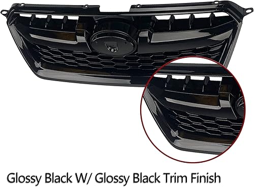 Miniatura 3 de Parrilla negra brillante con ajuste negro brillante para Subaru Impreza 2012 2013 2014 Parachoques parrilla Asamblea 91122FJ000