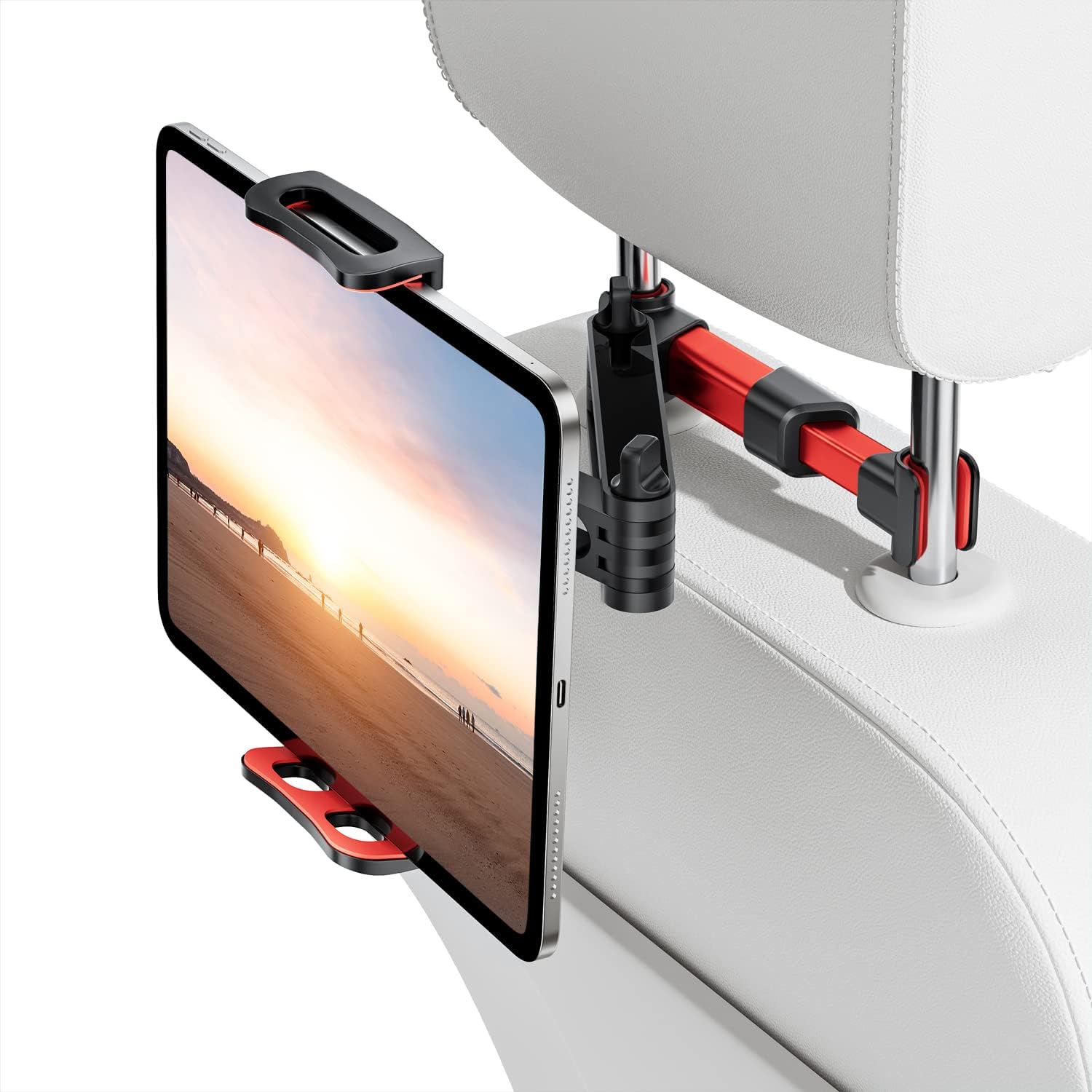 R-timer Car Headrest Tablet Mount for Mazda CX3 CX5 CX9 RX7 2er-Serie 3er-Serie 6er-Serie, Vehicle Back Seat Stand Multi Angle Bracket Articulating Arm Automotive Passenger Cradle