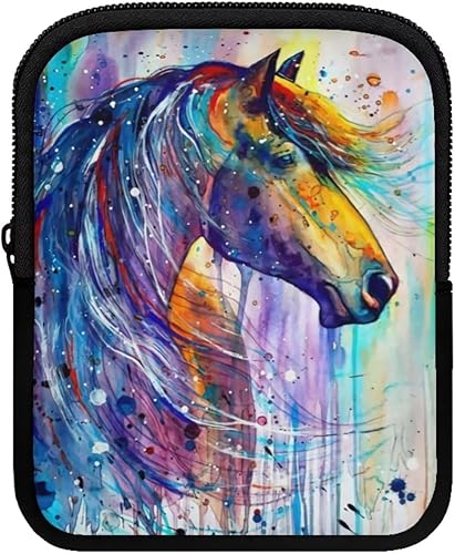 Bolsa para botella de agua, bolsa para cinturón y vaso para mujeres y hombres, Caballo de pintura colorida, Zd-6420cz90-13