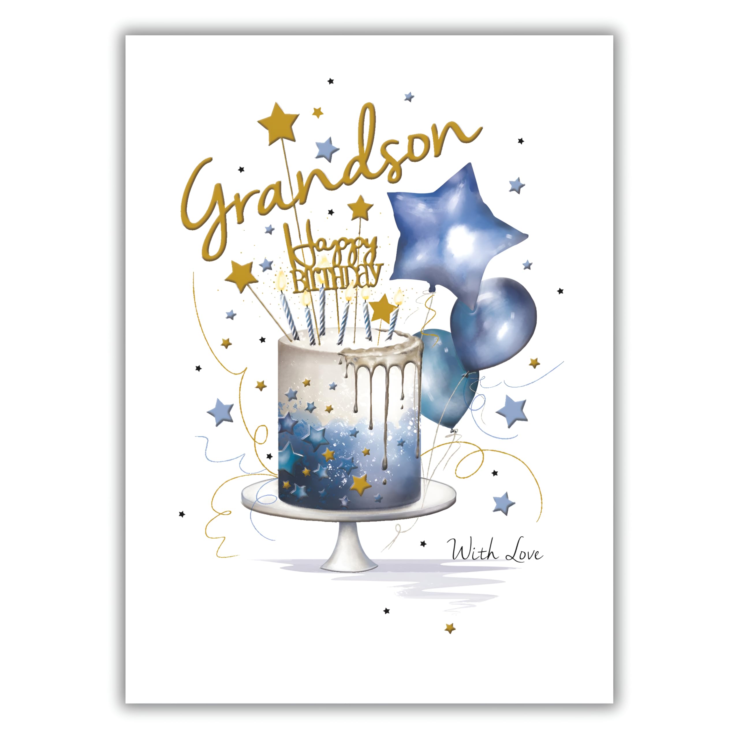 Biglietto di auguri di compleanno per nipote, lettere personalizzate a forma di cuore rosa, qualsiasi età/nome - Italia