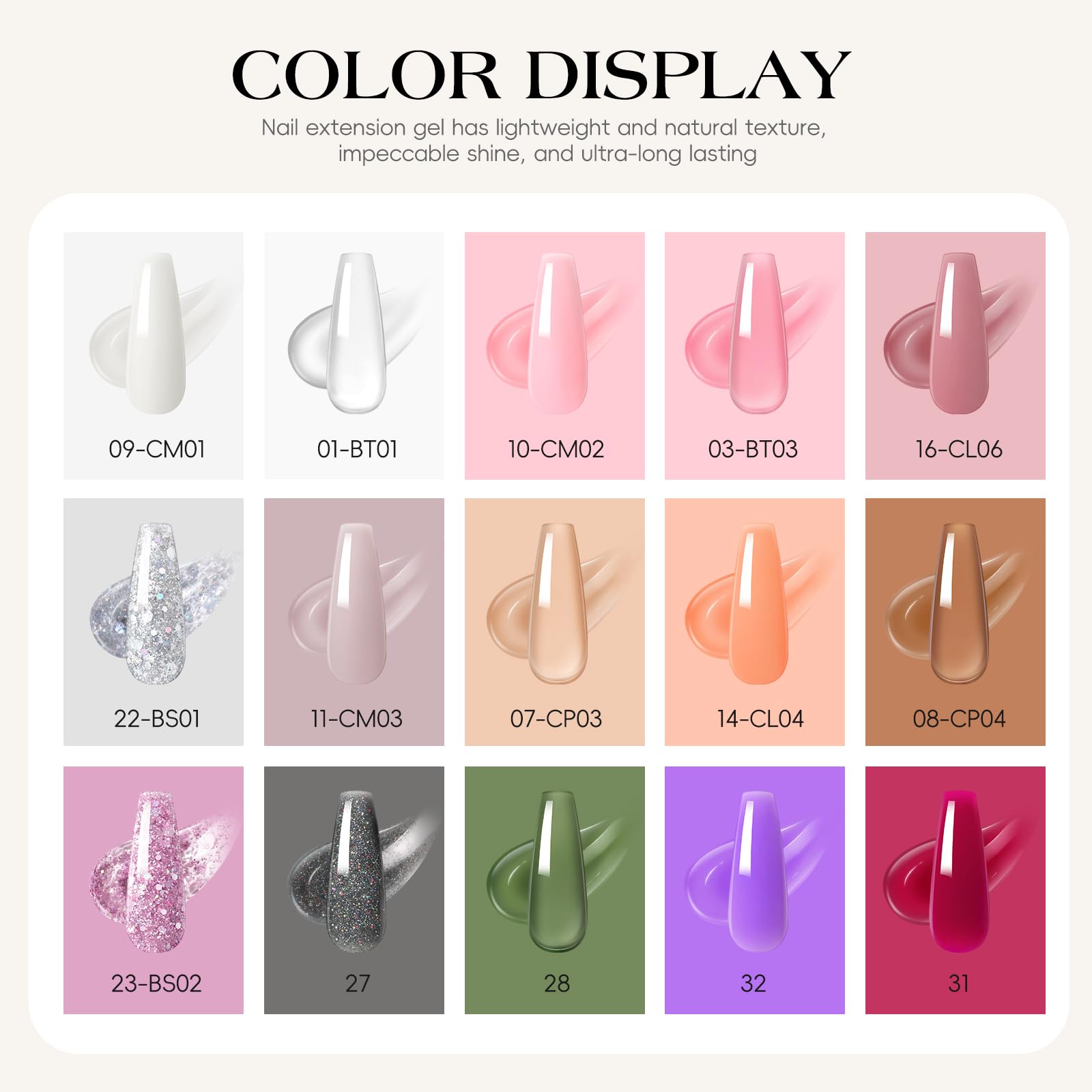 COSCELIA Poly Nail Gel Extension Kit