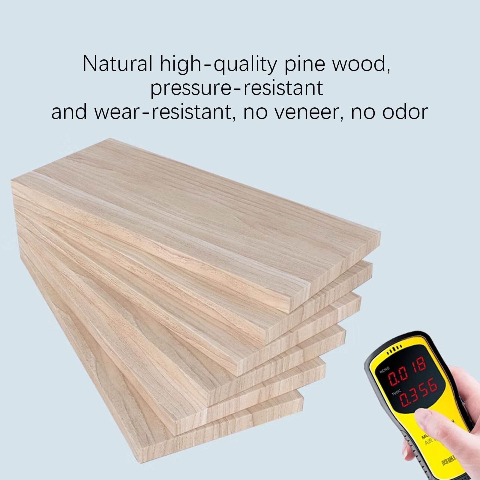 Scaffale da parete senza trapano, in legno, per cucina, bagno, camera da letto, soggiorno, mensole strette e robuste (set da 5)