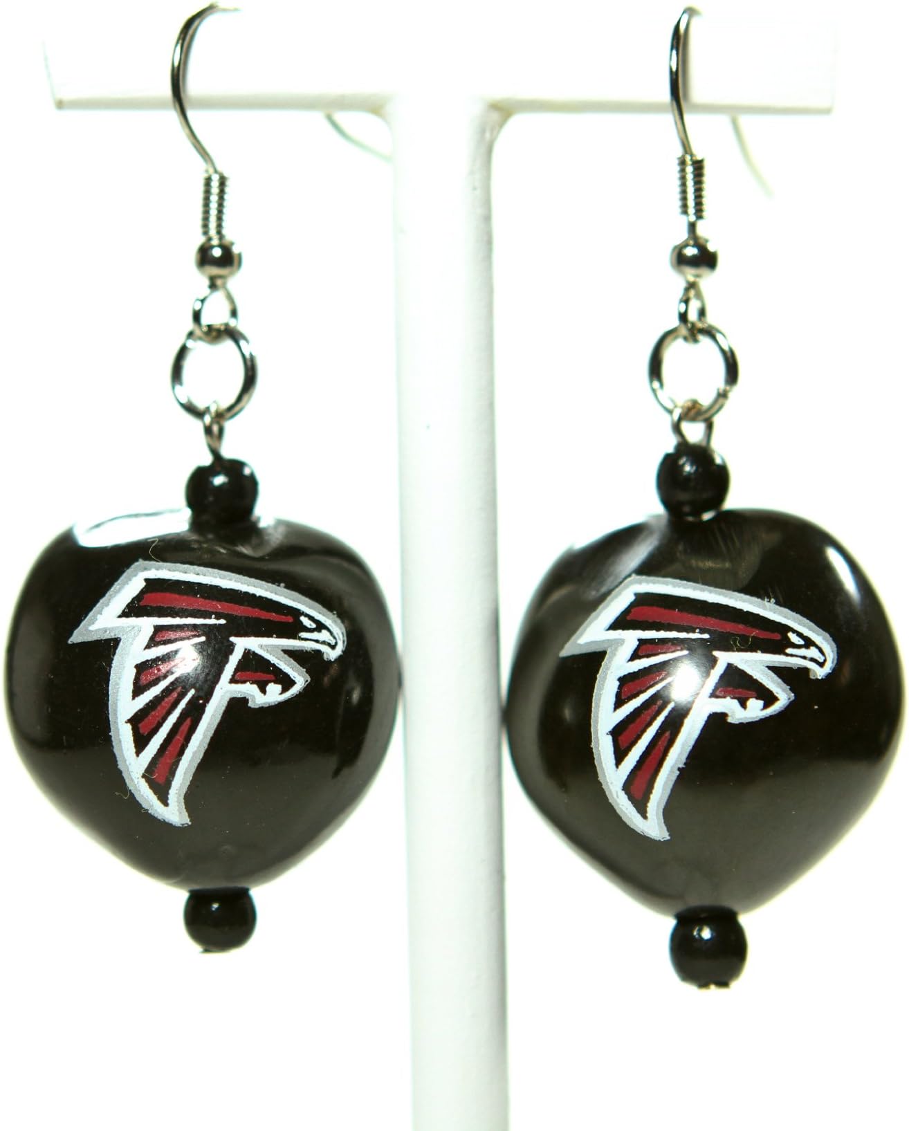 NFL Atlanta Falcons Go Nuts Kukui Nut Earrings