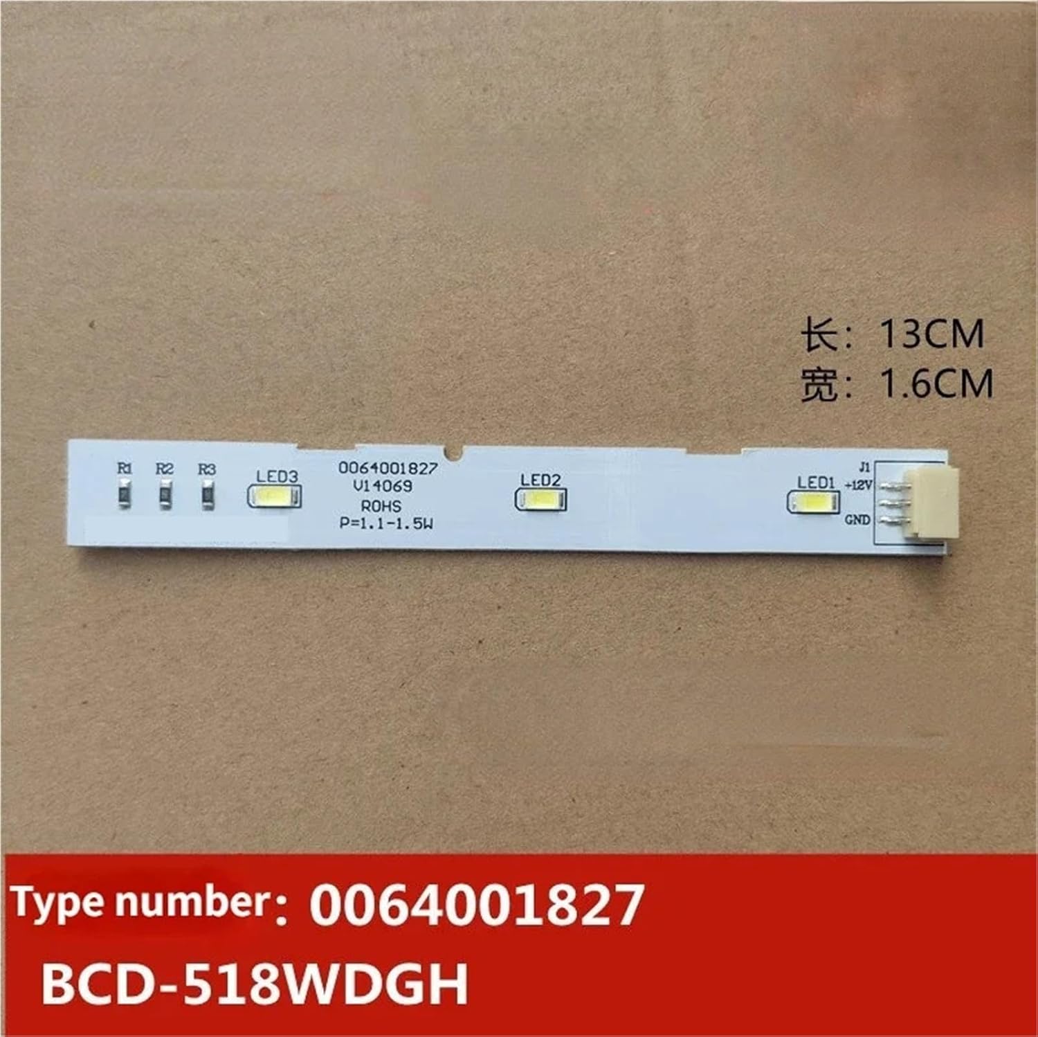 0064001827 MDDZ-176 A06 Fridge LED Strip Parts For Freezer Refrigerator BCD-575WDBI Accessories