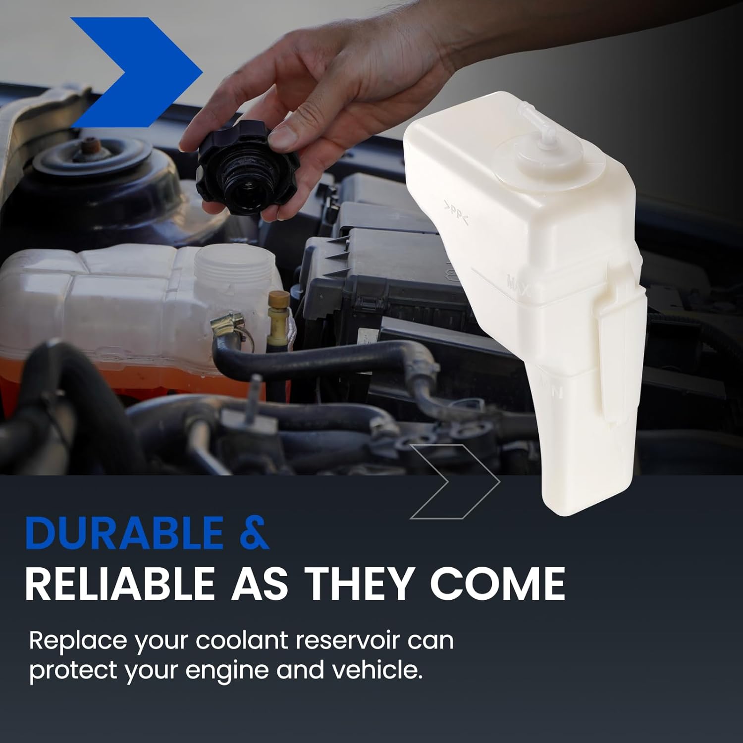 Engine Coolant Reservoir Tank 603-231 Compatible with Honda Civic Civic del Sol 1992-1997 Compatible with Honda Civic del Sol 1993-1997 Civic 1992-1995 1.5L 1.6L L4 Replace 19101-P08-000