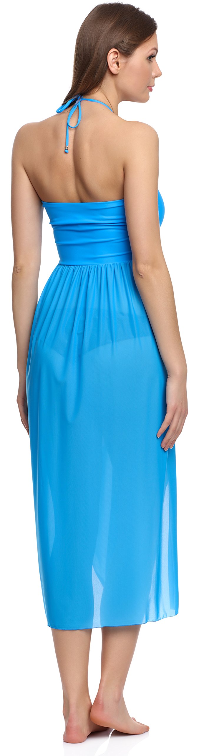 Merry Style Vêtement 2 en 1 Robe Tunique Été Pareo et Jupe de Plage Femme F43