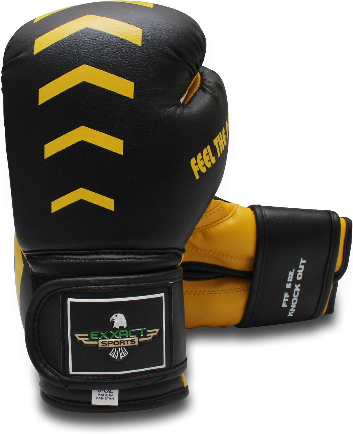 Exxact Sports Knockout Boxing Gloves for Muay Thai, Sparring, Kickboxing, Training (Adult)