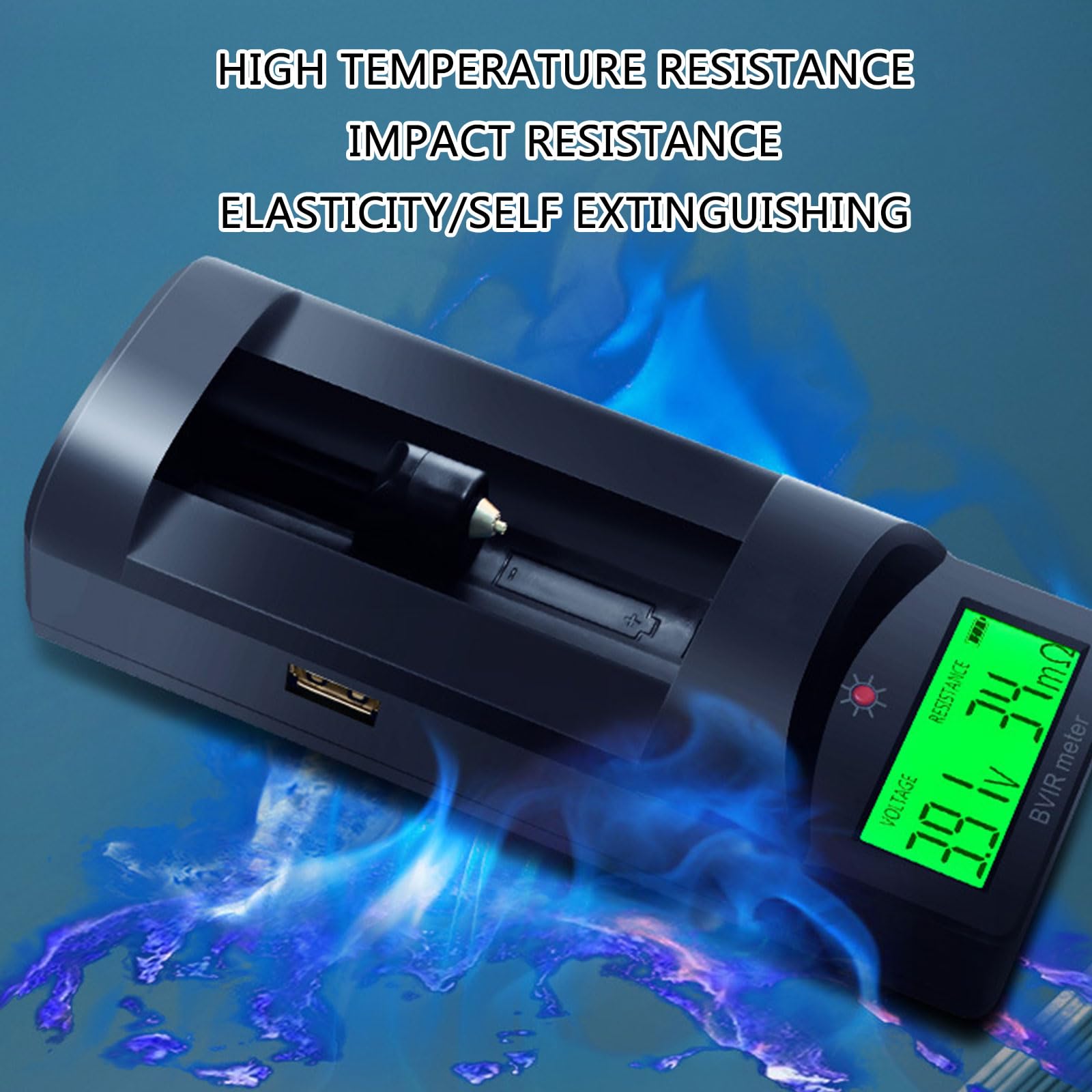 Testeur compact de piles au lithium pour tensions et résistance, facile à utiliser pour les amateurs d'électronique