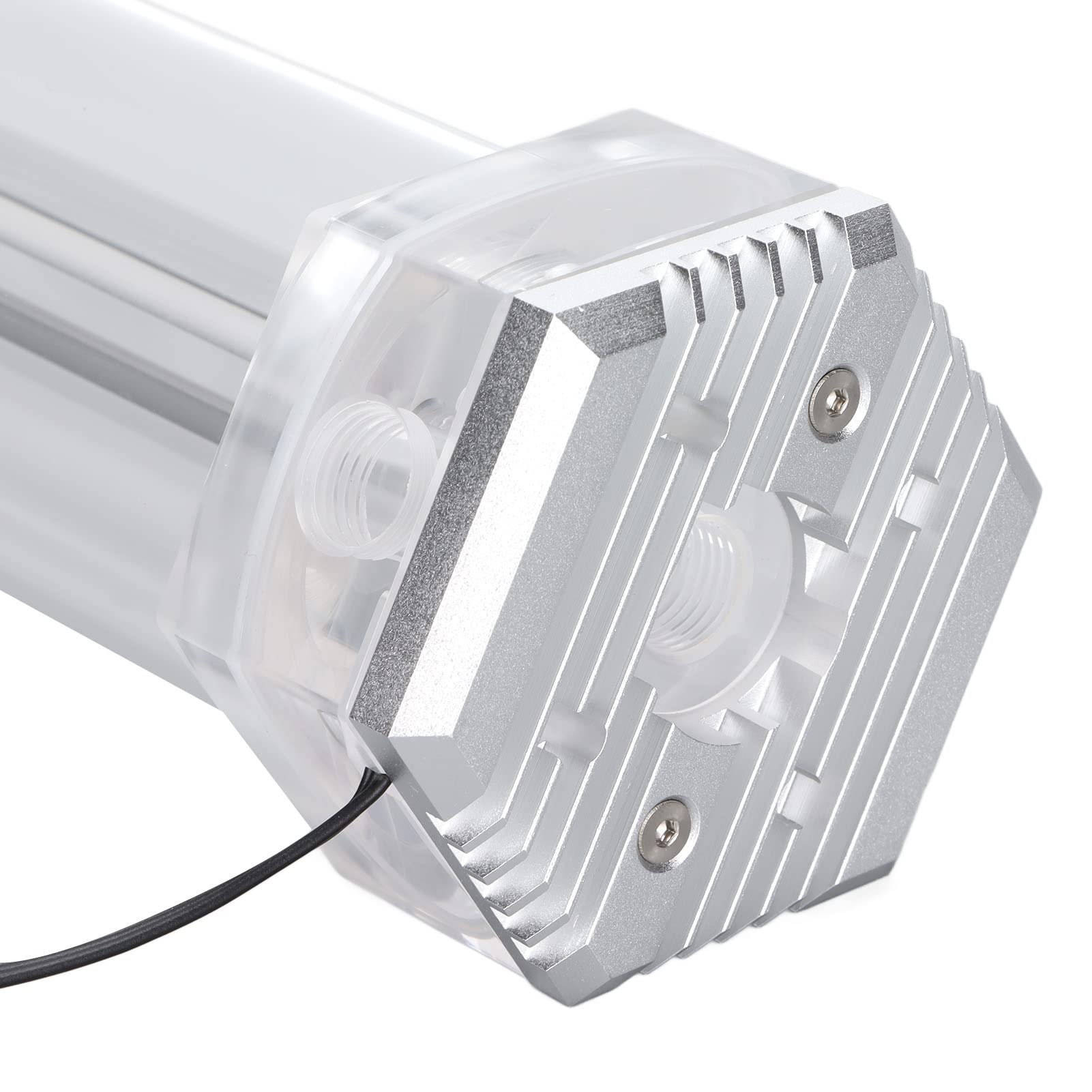 Tanque de refrigeración por agua de 392 ml con diseño totalmente abierto, kit de refrigeración líquida para CPU con rosca G1/4, depósito de 60 mm de diámetro para sistemas de
