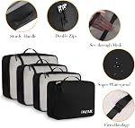 BAGAIL 8 Set Packing Cubes Luggage Packing Organizers for Travel Accessories