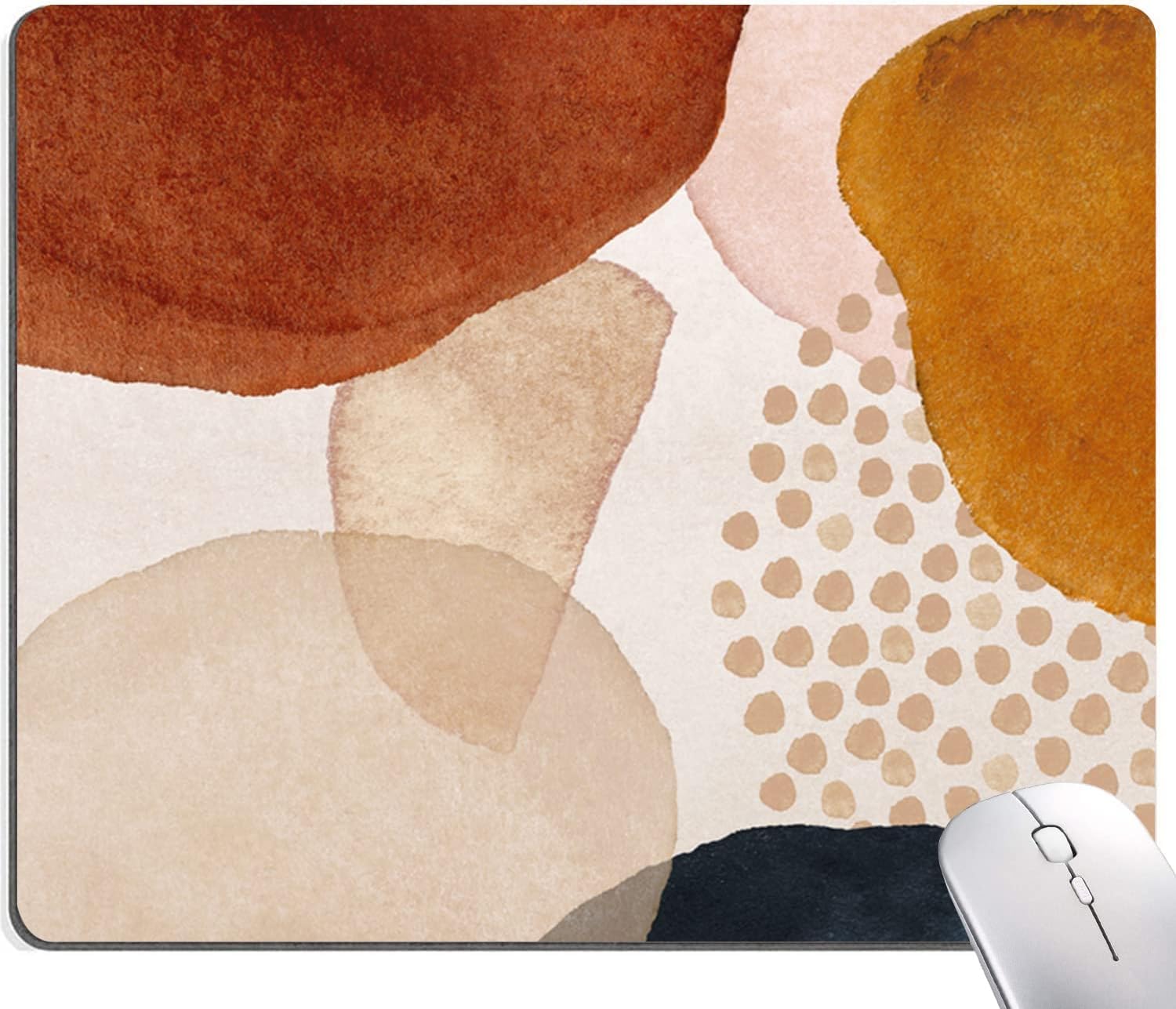 Premium-Textured Mouse Pad, Non-Slip Rubber Base Mousepad for Laptop, Computer & PC, 9.5×7.9 in - Enhanced Precision, Ergonomic Comfort, Ideal for Gaming & Office (Abstract Art)