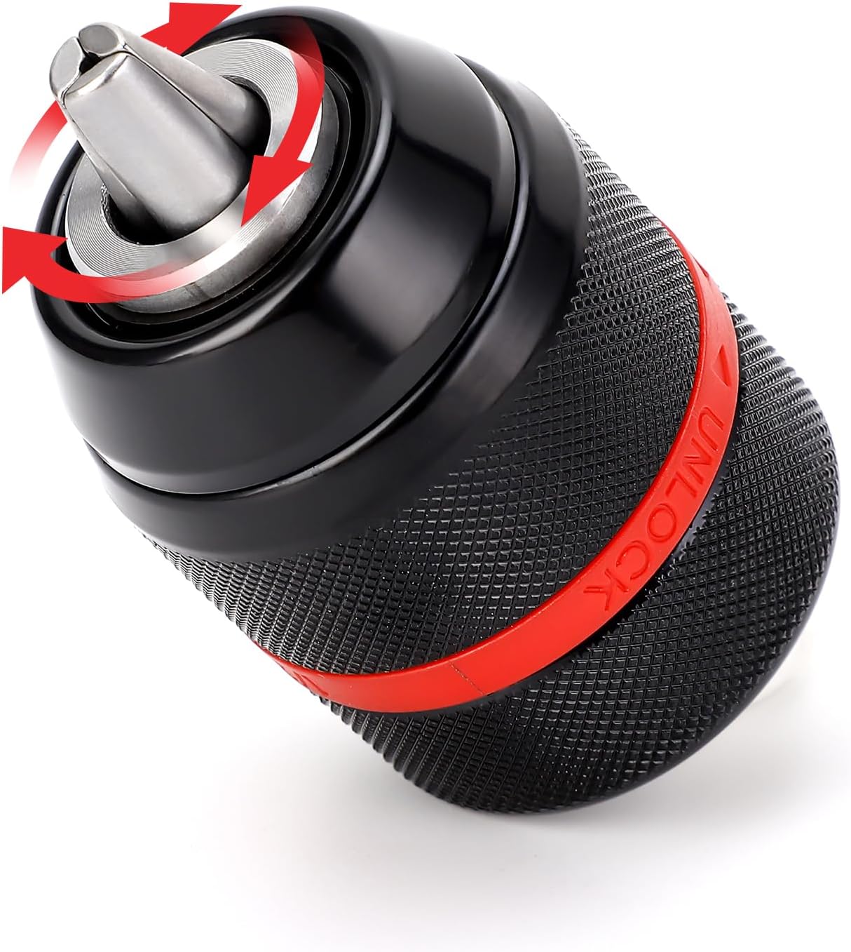 Drill Chuck, 1/2-20UNF Mount 2~13mm Keyless Hand Drill Chuck Adapter Self-Tighten Drill Chuck Converter for Multiple Use