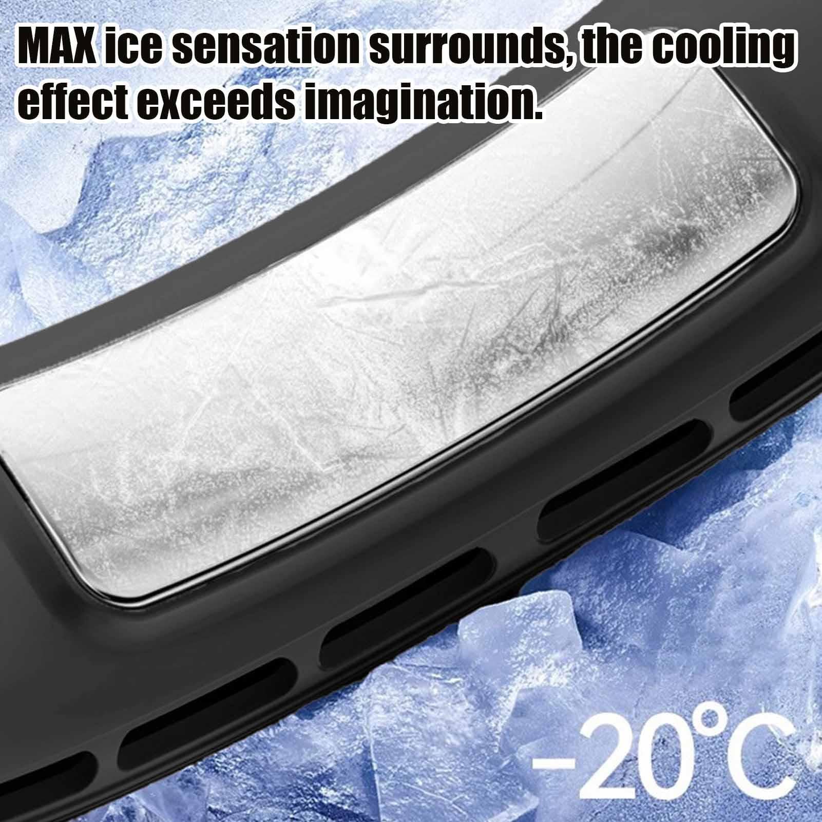 Ventilador Alrededor Del Cuello Pantalla LED Recargable 6 Velocidades