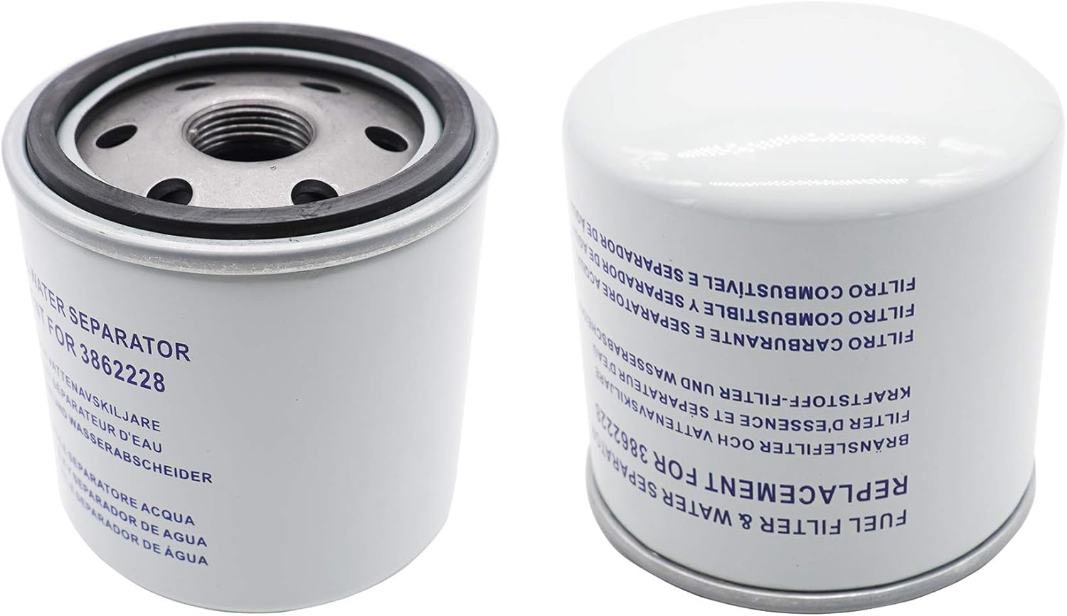 Fuel Water Separating Filter 3862228 3851218 Compatible with V-olvo Penta SX/EFI Models 2 pcs