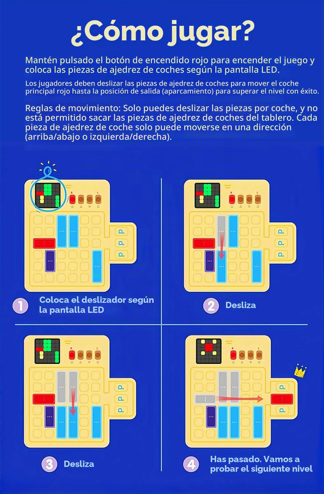 HLF Coche Inteligente Huarong Road Speed Escape Game Laberinto Puzzle 1500 Niveles de Escritorio de ladrillo máquina de Juego de Bloques de Rompecabezas automático detección de estacionamiento lógica