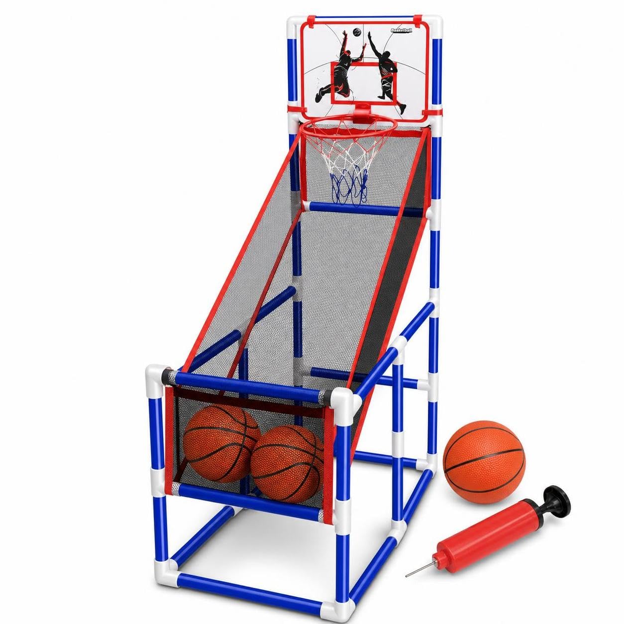 Canasta Baloncesto Infantil Interior para Niños con Balón