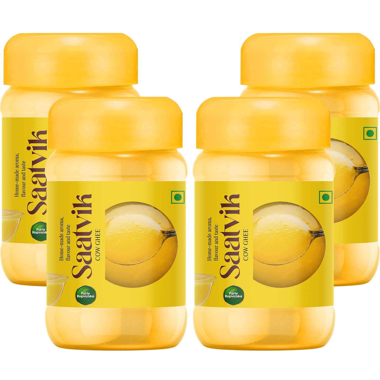 Buy Parle Ropvatika Saatvik Pure Desi Cow Ghee 500ml Pack 4 (2 Liter