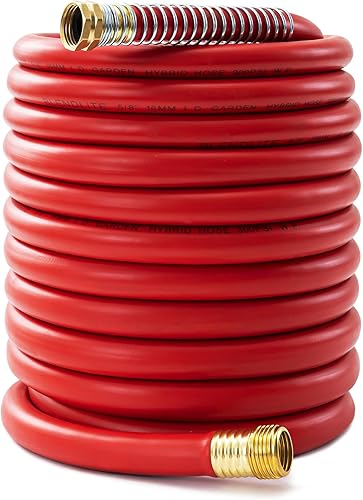 Miniatura 15 de Manguera de jardín de 5/8 pulgadas de 50 pies, -40℉ a 190℉ caliente/frío, trabajo pesado, flexible, trabajo de 300 psi, ráfaga de 1000 psi,