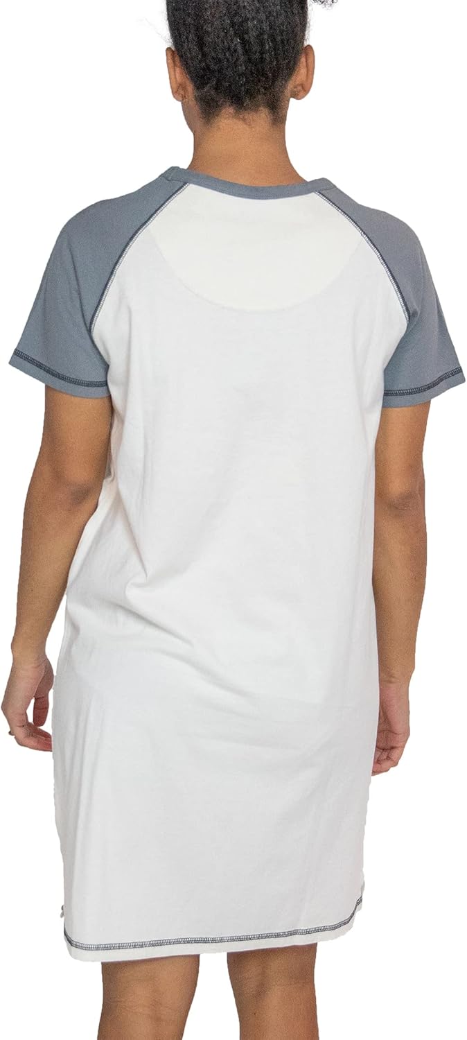 Lazy One Women's Nightgown, Funny V-Neck Sleep Shirt for Women, Bear & Moose Pajama Shirts - Image 2