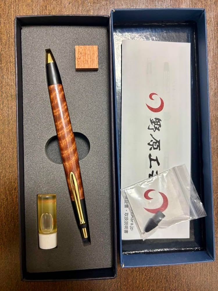 Amazon.co.jp: 野原工芸 新型 本花梨虎杢 シャープペンシル 旧
