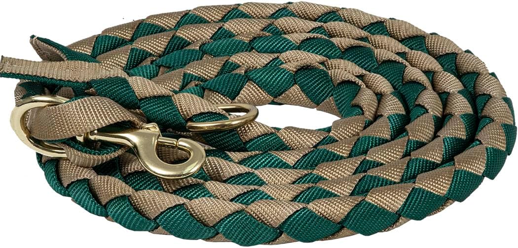 Mustang Braided Loping Lead Hunter/Tan
