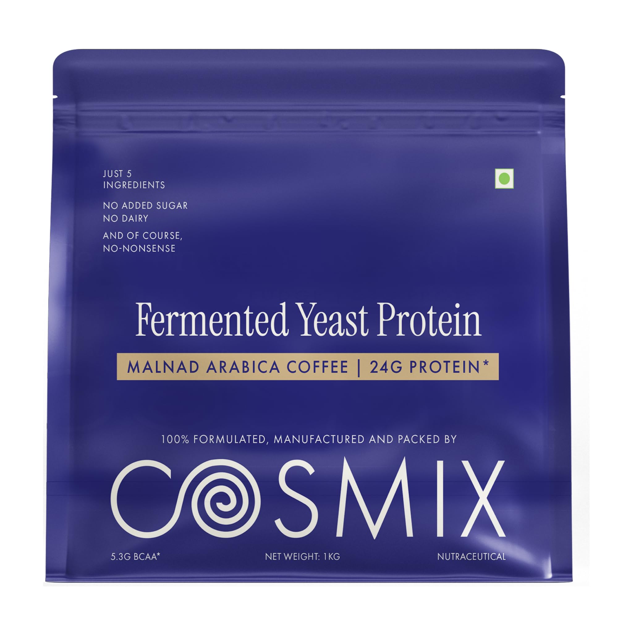 Cosmix Fermented Yeast Protein Powder | 24g Protein | Made with Real Peanut Butter | High Absorption with PDCAAS of 1 | Made In-House | Smooth, Tasty & Gut-Friendly | Peanut Butter Fudge, 38g Sachet — Amazon image 22