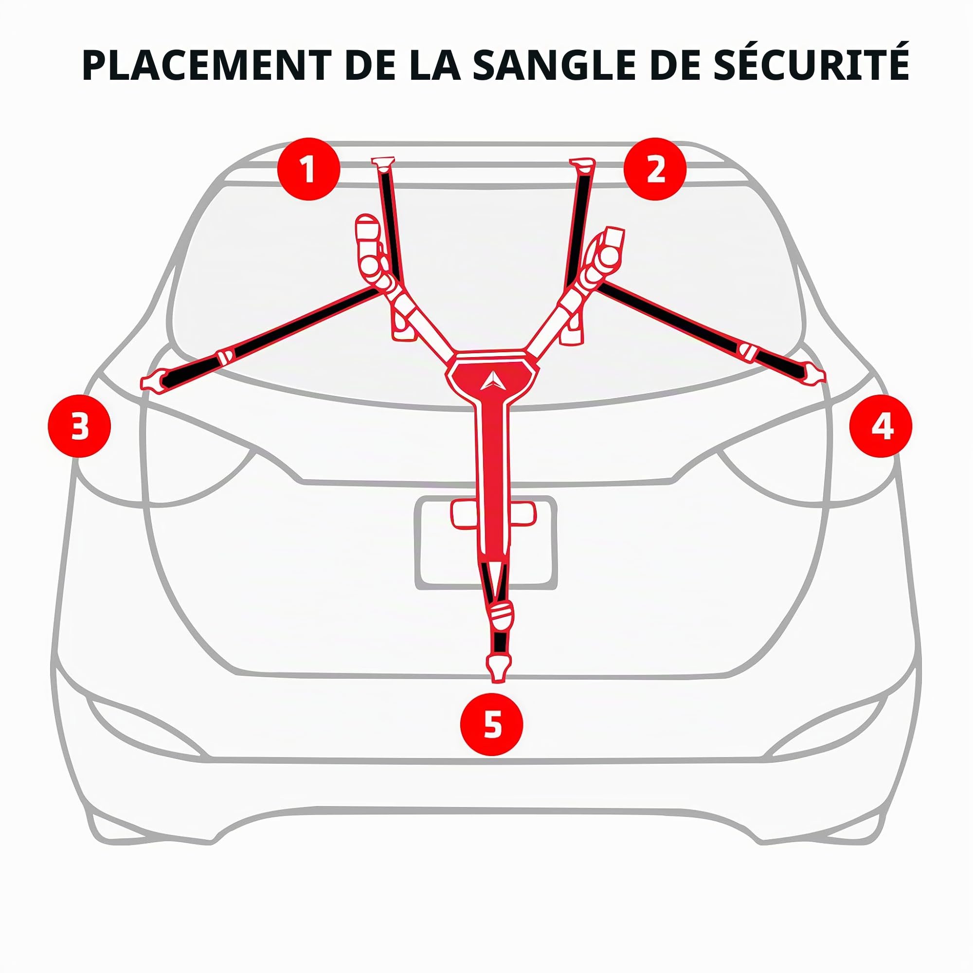 Allen Sports Porte-vélos Ultra Compact pour 2 vélos pour Automobile, modèle MT2-B, Noir
