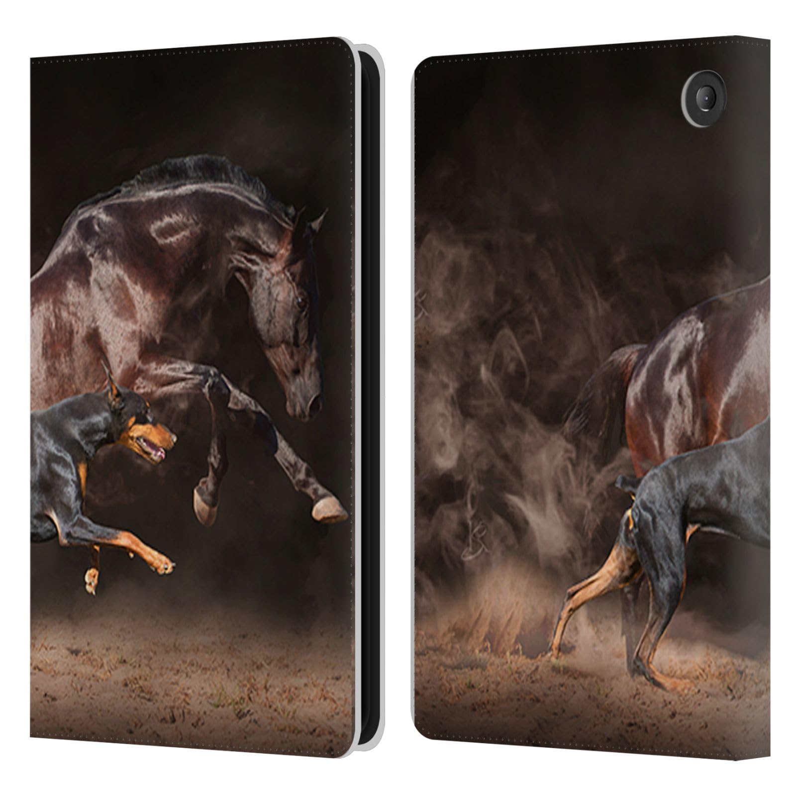 Étui Portefeuille Amazon Fire 7 2022 Housse Protection Cuir