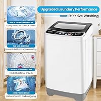 Vista 3 de Nictemaw Portable Washing Machine, 2.4 Cu.ft Portable Washer 17.8Lbs Capacity Full Automatic Washing Machine with 10 Programs 8 Water Levels, Drain
