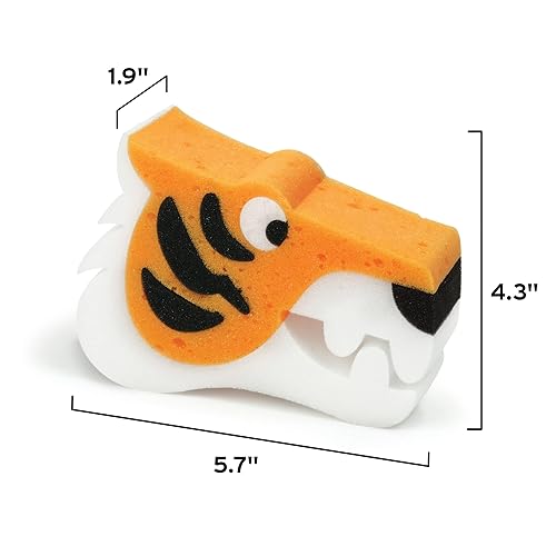 Miniatura 15 de Genuine Fred Mordedores de baño, esponja de baño para niños, tiburón, grande y absorbente, suave con la piel, añade diversión a la hora del baño