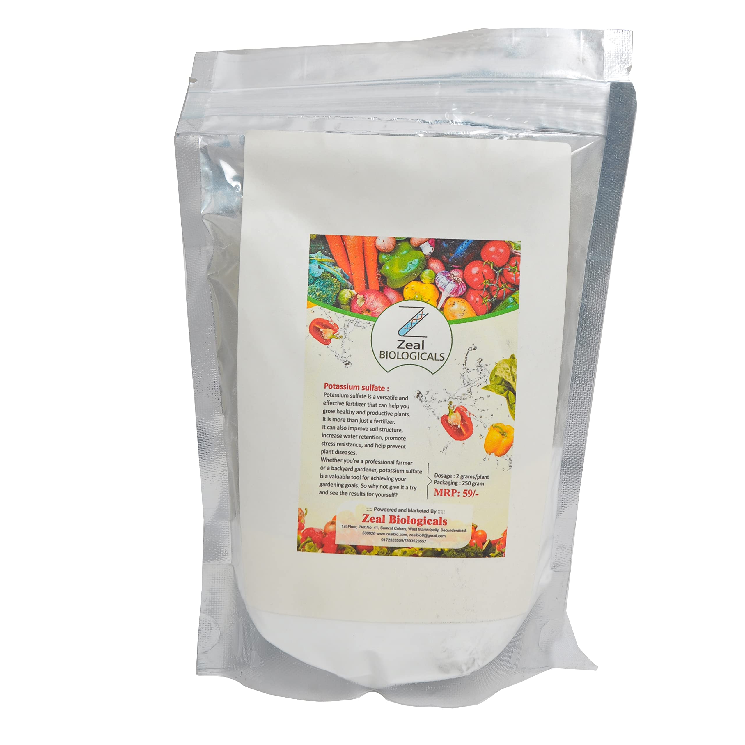 Potassium Sulfate:The Key to Thriving Gardens and Abundant Crops_250 Grams