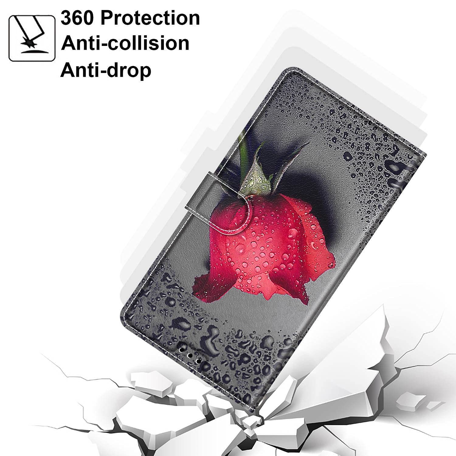 Coque étui à Clapet Pour Huawei P Smart 2019 / Honor 10 Lite - Rouge - Neuf