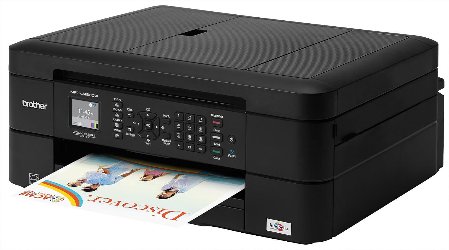Brother MFC-J460DW, All-in-One Color Inkjet Printer, Compact & Easy to Connect, Wireless, Automatic Duplex Printing, Amazon Dash Replenishment Ready