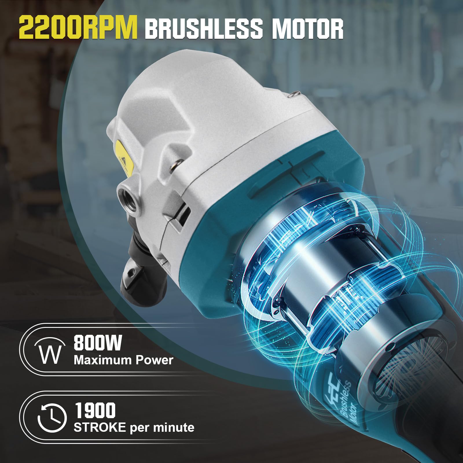 Cortador de metal inalámbrico para batería Makita