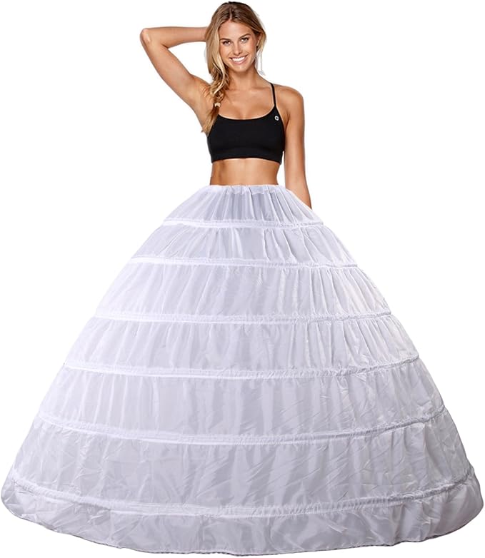 Sottogonna Lunga In Pizzo E Raso | Elastica In Vita, Per Abiti Lunghi E Occasioni Speciali - Foto 2