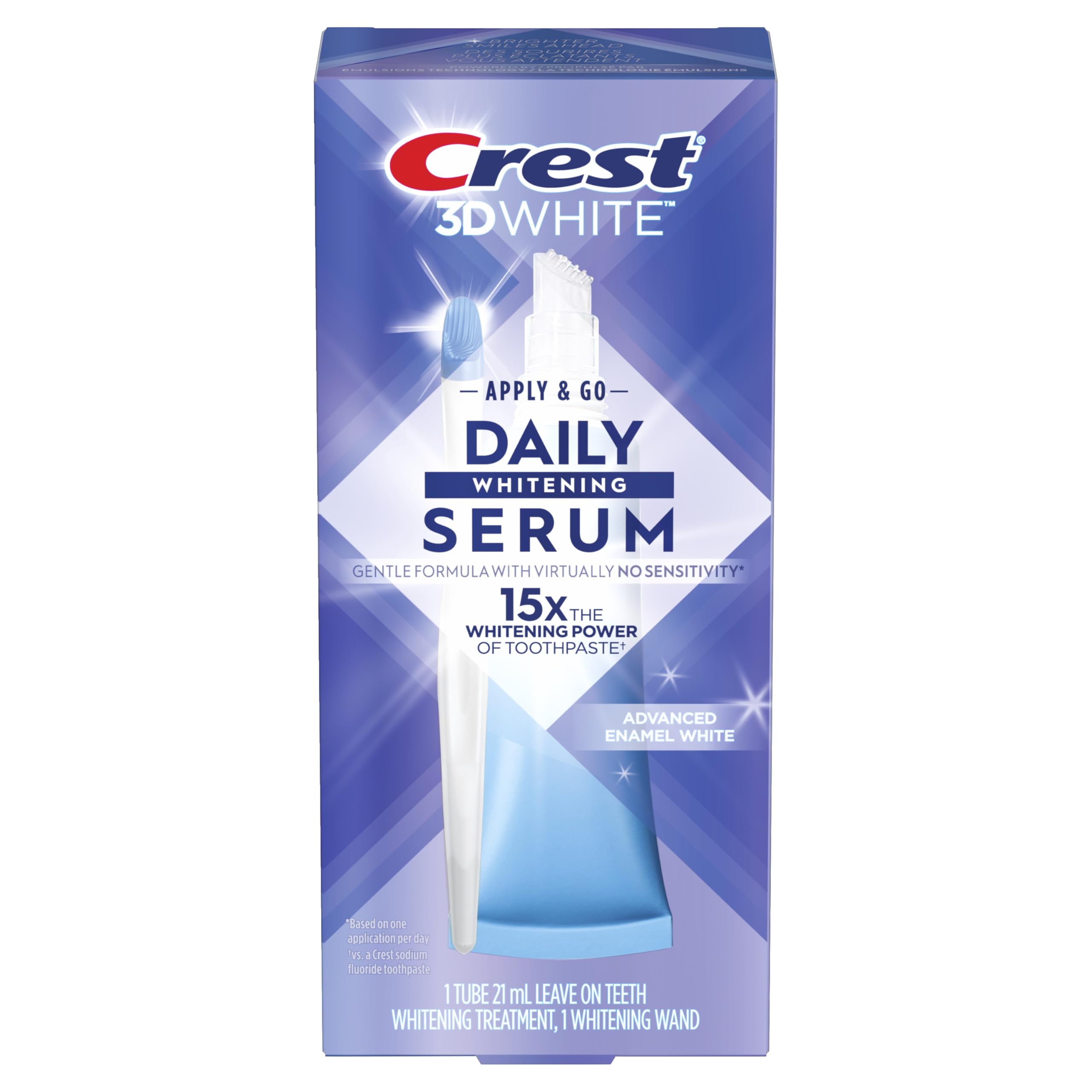 【タイムセール】クレスト　crest whitening Crest 3DWhite Daily Whitening Serum Advanced Enamel White
