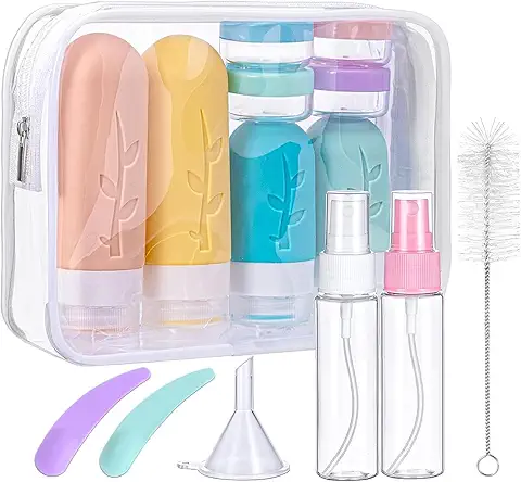 Kit botellas de viaje silicona