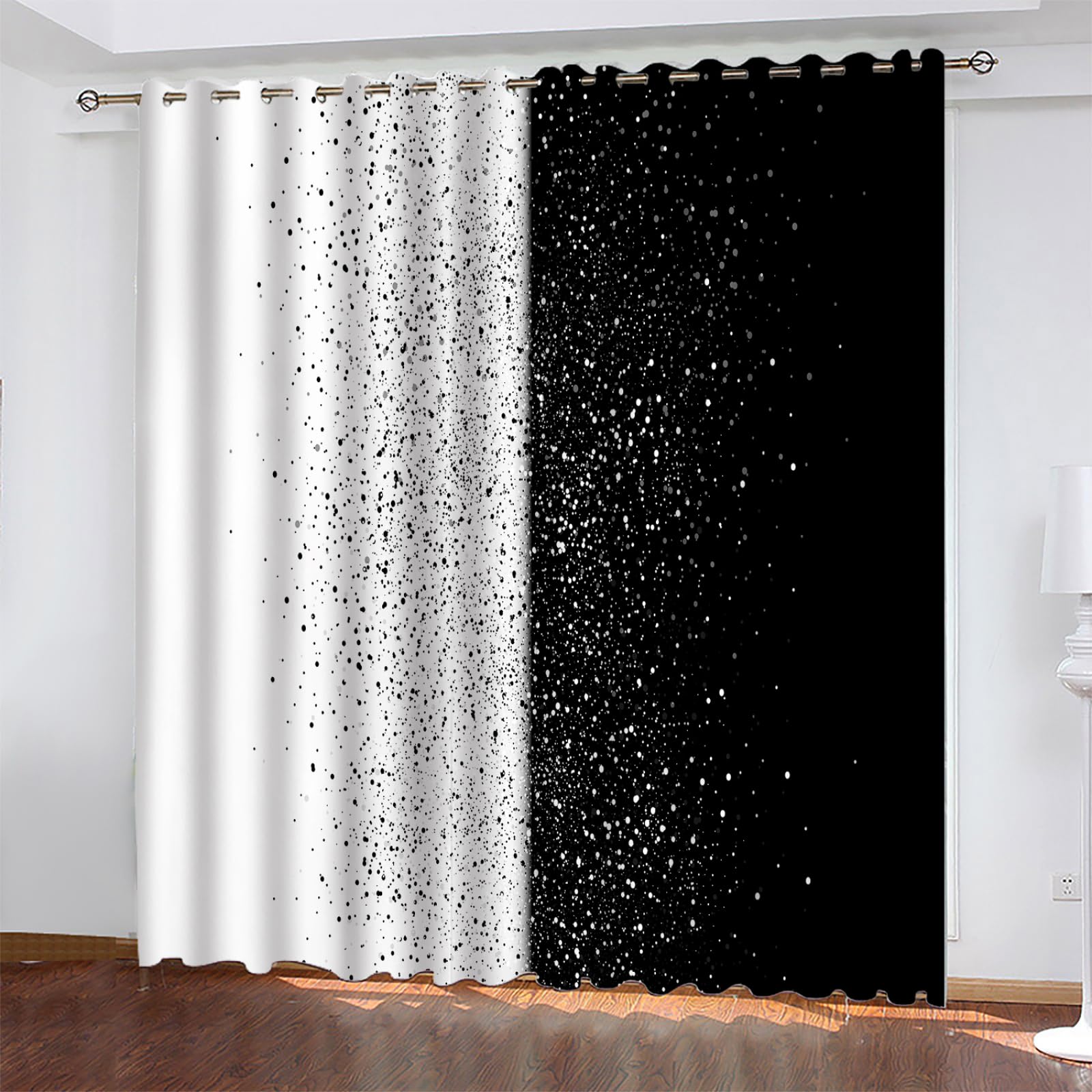 Amazon｜防音カーテン 黒と白 遮光カーテン 1級 断熱カーテン 遮光