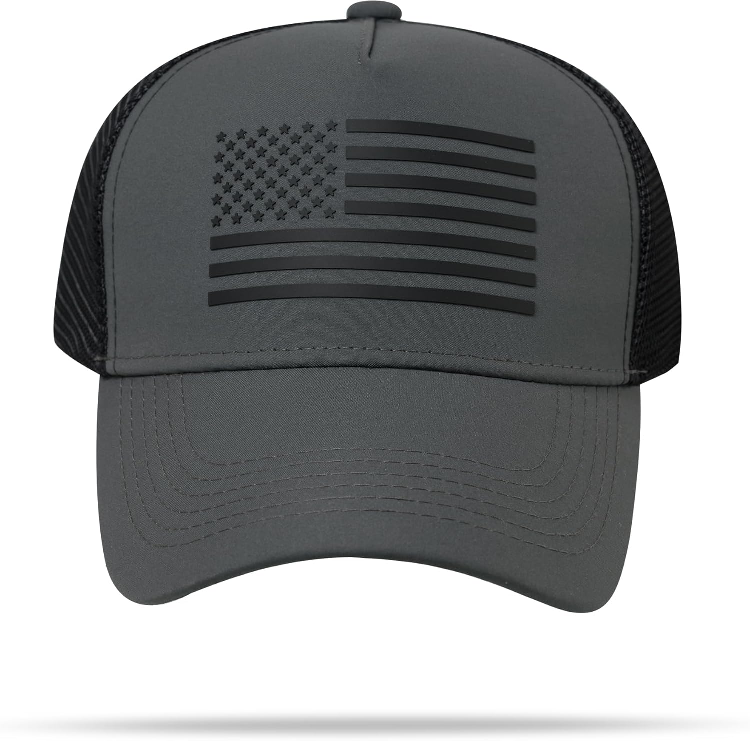 IIN American Flag Mesh Baseball Cap, Patriotic Trucker Hat for Men Women, Quick-Dry Breathable Design, Adjustable Snapback - Image 2