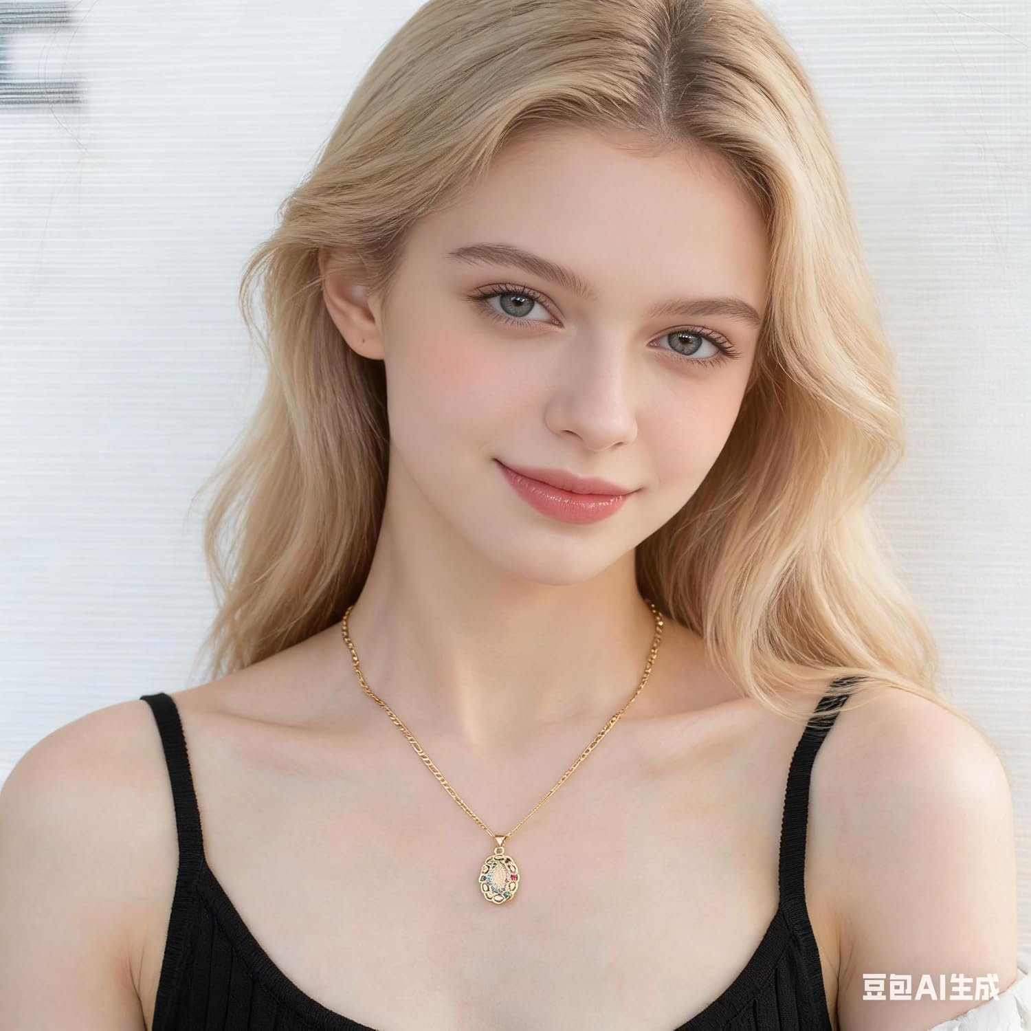 HZMAN 14K Gold Plated Virgin Mary Prayer Necklace Our Lady of Guadalupe Amulet Pendant for Women Jewelry Gift - Image 2