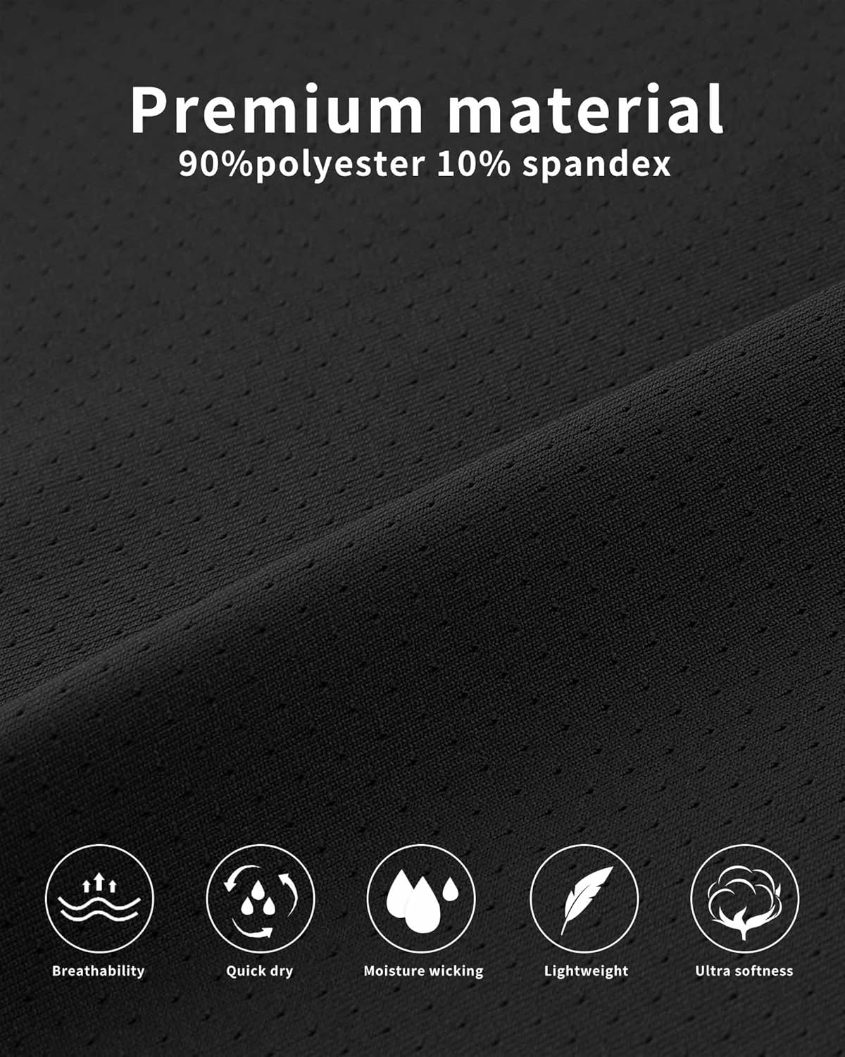 Men's Breathable Mesh Tagless Athletic Work Underwear Boxer Briefs, Pack of 5 - Image 3