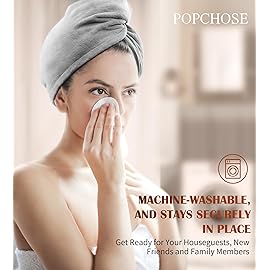 POPCHOSE Microfiber Hair Towel Wrap, 3 Pack Fast Drying Hair Turban, Stocking Stuffers for Women, Soft Ultra Absorbent, No Frizz Hair Wrap Towels for Women Wet Hair, Curly, Longer, Thicker Hair