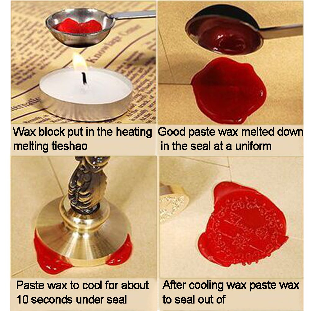 Brief A-Z Wax zegel stempel, Vintage Retro Wax