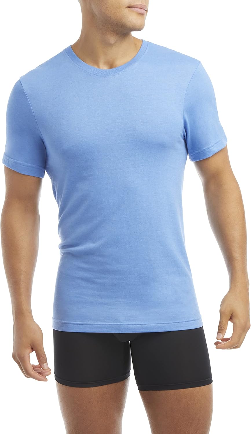 Evolve Mens Performance Cotton 3 Pack Crew Neck T-Shirts - Image 2