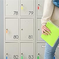 Vista 4 de Zonon 88 piezas de 8 hojas de calcomanías de vinilo para buzón, números autoadhesivos, impermeables, para buzones, ventanas, puertas, automóviles