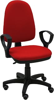 La Silla de Claudia - Silla Oficina Torino | Silla ergonomica Giratoria y Ajustable con Soporte Lumbar | La Mejor Silla ergonomica Escritorio con Ruedas Parquet | Rojo