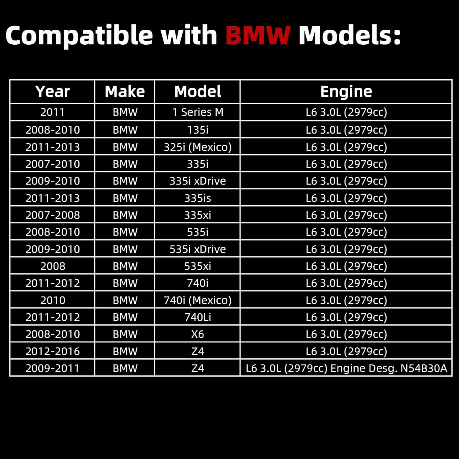 MITZONE N54 Valve Cover with Gasket & PCV 2007-2016 Compatible with BMW 135i 335i 535i x6 z4 740Li 3.0L with Turbo Replace 11127565284
