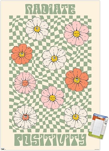 Trends International Póster de pared Radiate Positivity, 14.725 x 22.375 pulgadas, paquete de póster y montaje prémium